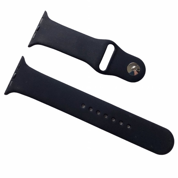 5/$20 NEW BLACK Silicone Sport Band Apple Watch 44/45/49 mm M/L - Picture 3 of 9